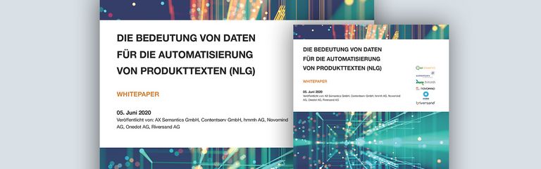 Meistern Sie die Herausforderungen in der Content-Erstellung | Whitepaper | NLG- & PIM-System