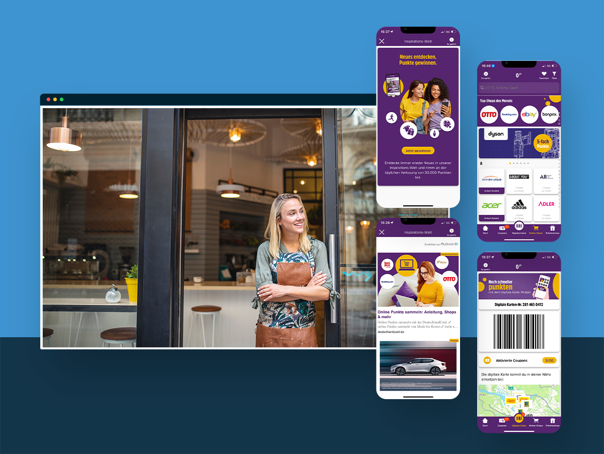 Screenshot einer individuellen App-Lösung für Deutschland-Card Screenshot einer individuellen App-Lösung für Deutschland-Card