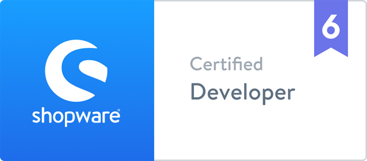 Zertifikat Shopware 6 | Certified Developer | hmmh Zertifikat Shopware 6 | Certified Developer | hmmh